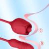 rosa-flor-lengua-con-vibracion-5 Vibrador rosa con empuje