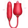 Vibrador rosa con empuje