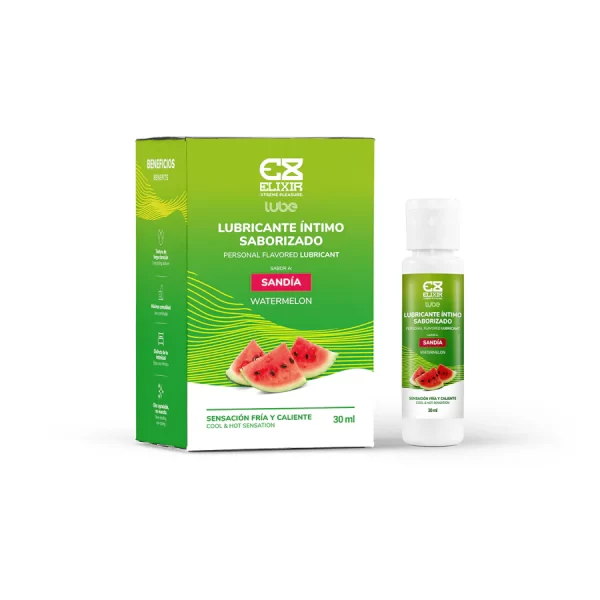 Lubricante Frío Calor Sabor Sandía X30ml Elixir