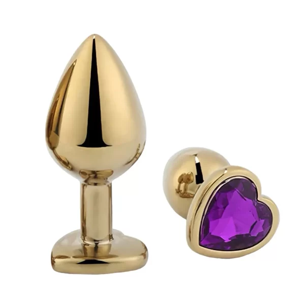 Plug anal dorado joya