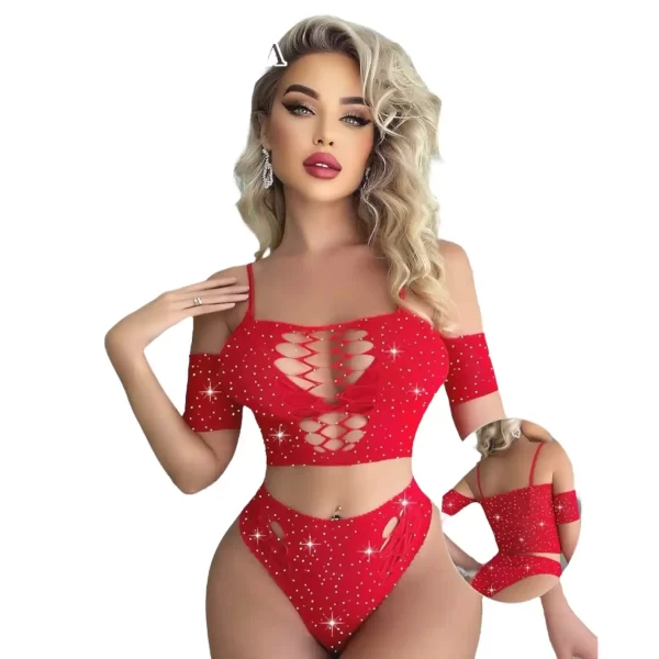 Conjunto malla perlado 7663