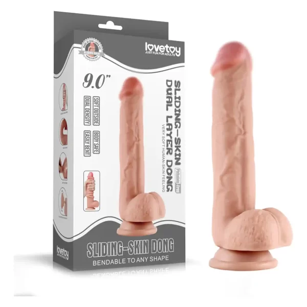 Dildo LoveToy Realista 9.0"