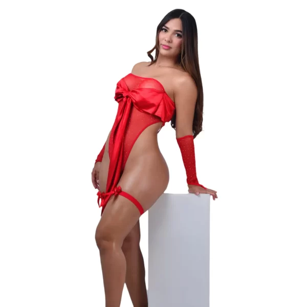 Body Moños Rojo